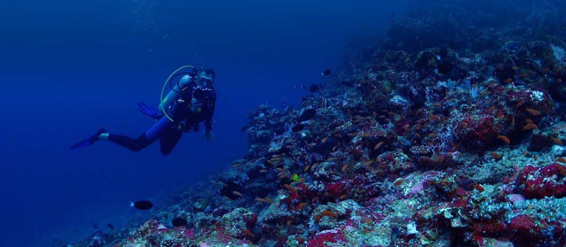 Perfect scuba diving buoyancy control